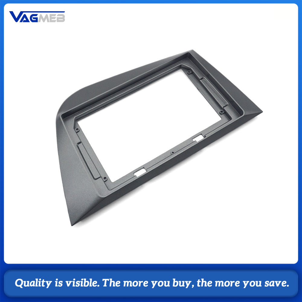 LHD Car Radio Fascia for SEAT Leon MK2 2005-2012 2 Din 9 inch Dashboard Panel Frame