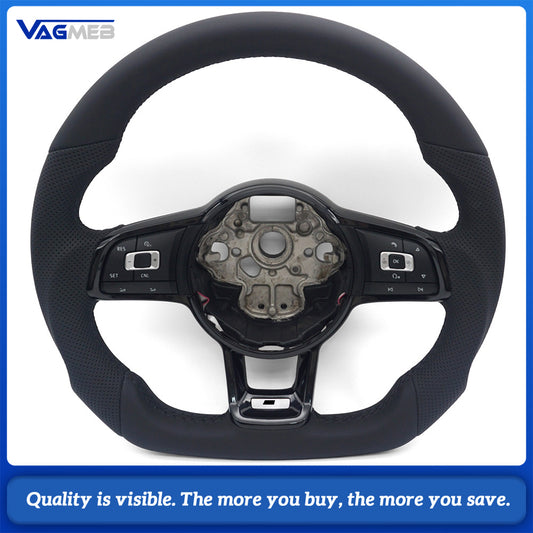 Steering Wheel For VW Golf 6 7 GTI R RS S-Line GTD Passat B8 B7 B6 MK7.5 MK4 VW Polo MK7 MK6 MK5 Sport Steering Wheel
