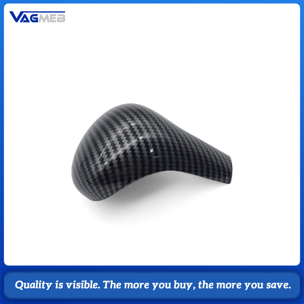 Gear Shift Handle cover Carbon Fiber ABS Gear Shift Knob Handle Lever Cover for Audi A4LA5A6LS6Q5