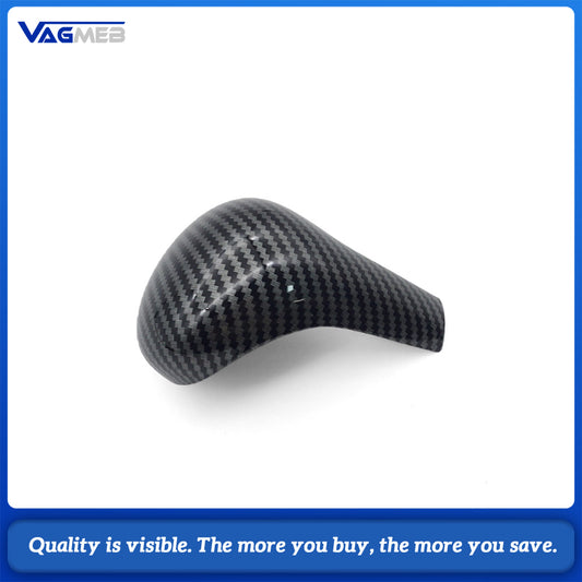 Gear Shift Handle cover Carbon Fiber ABS Gear Shift Knob Handle Lever Cover for Audi A4LA5A6LS6Q5