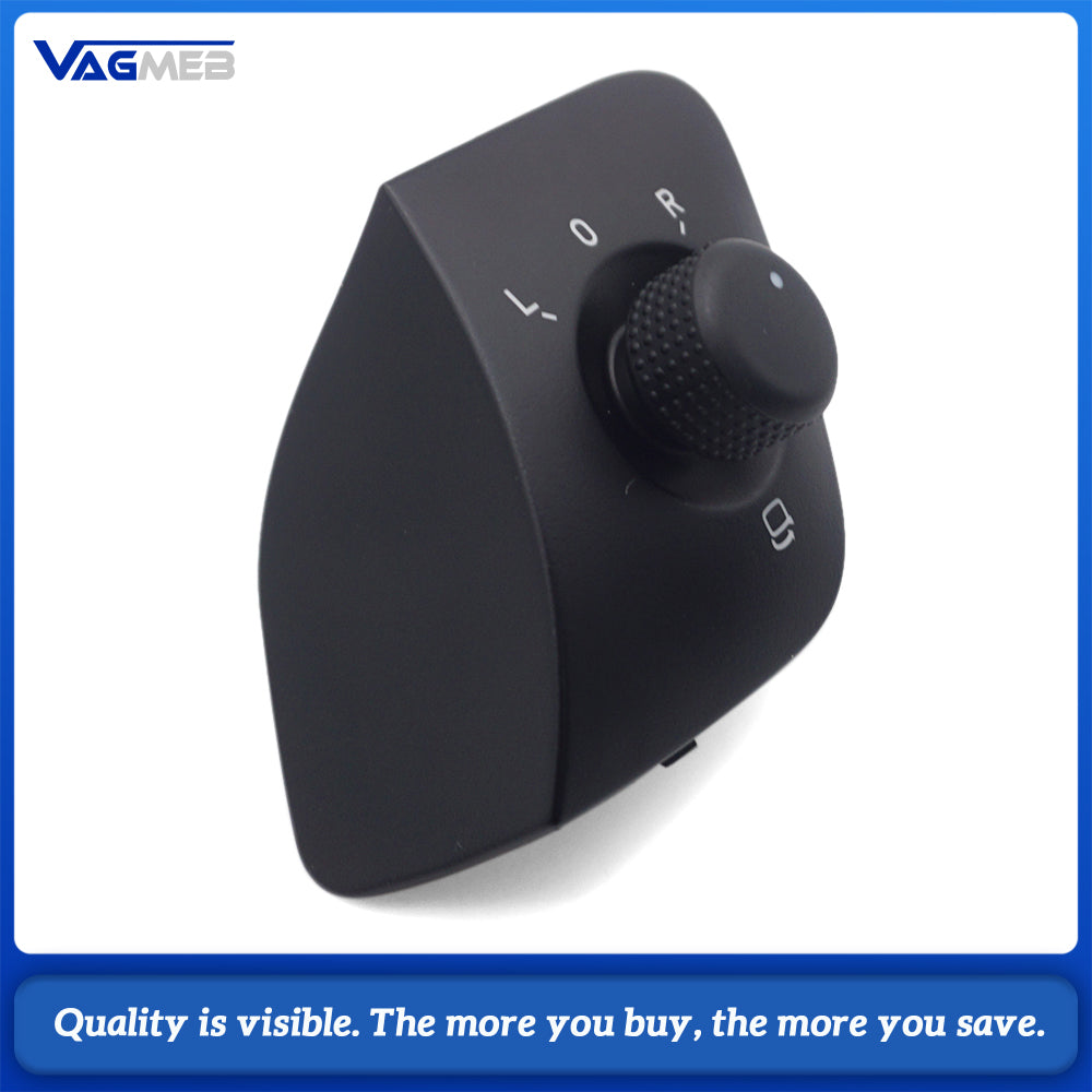 New Exterior Side Mirror Adjust Switch Knob for Seat Ibiza 2009-2015 6J1 959 565 Compatible with Multiple Models