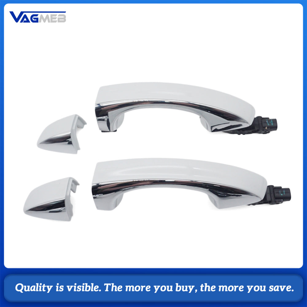 Car 4Pcs KESSY Smart Inductive Exterior Door Handle With LED Welcome Light, OE 3GG837205/206 For Skoda Octavia MQB