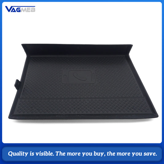 Wireless Charging Rubber Pad For VW Tiguan MK2 Dashboard Center Control Storage Box Wireless Charging Mat