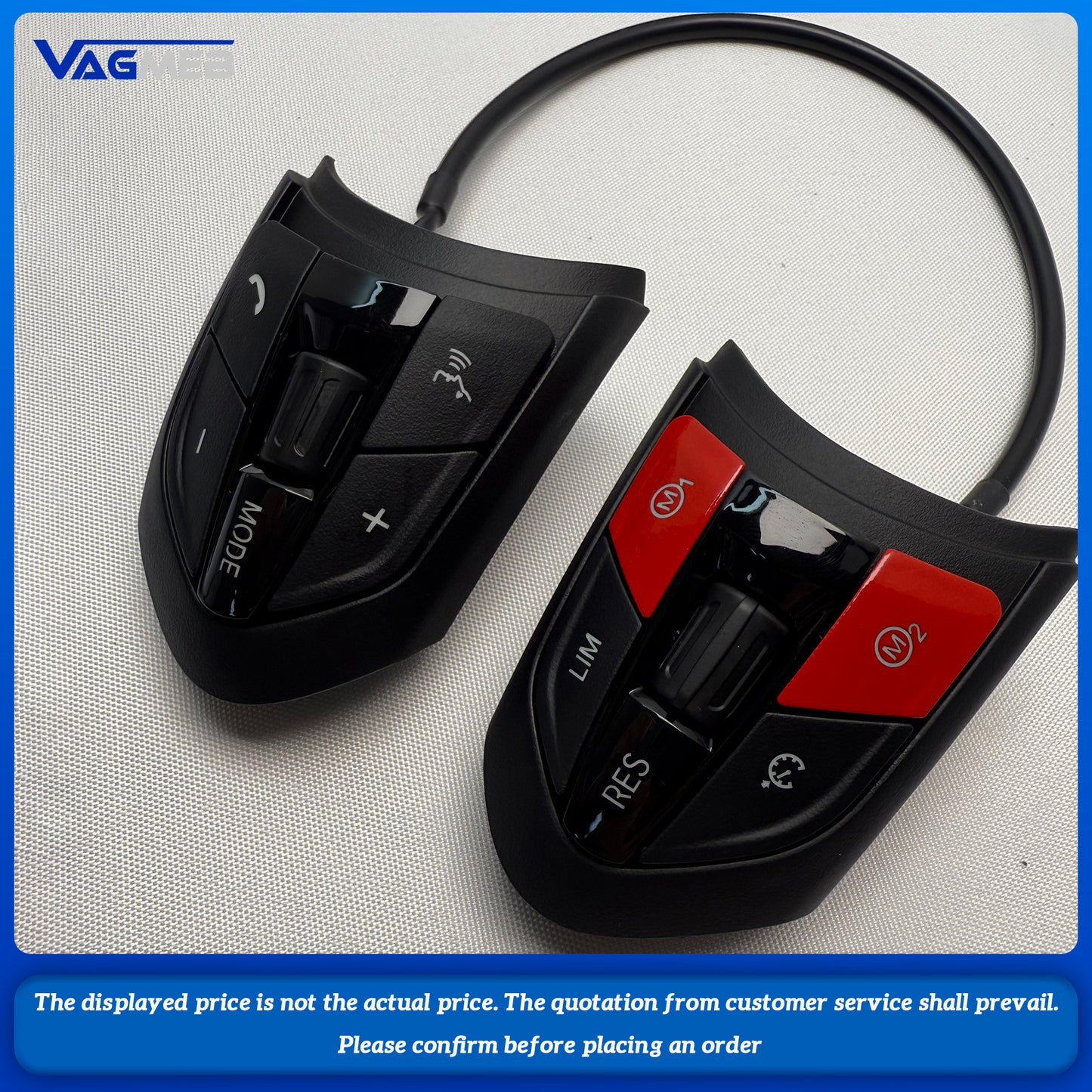 Black/Red/Blue Style For BMW 35 Series F20 F30 F31 F35 F10 F11 F18 E90 E91 E92 E93 Steering Wheel Button With M1M2 Button