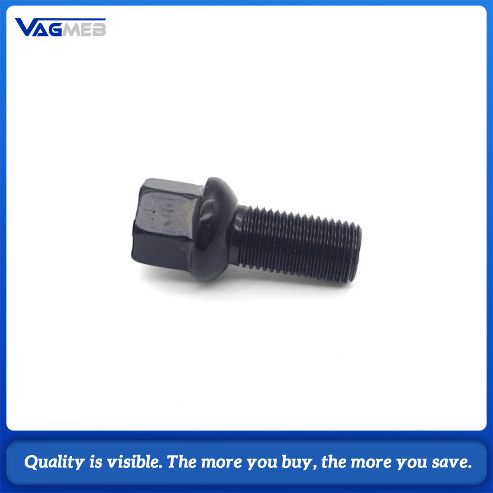 M14-1.5 Black Wheel Hub Screws Replacement For Audi A4 B8 B9 A6 C7 C8 Ball Seat Lug Bolts