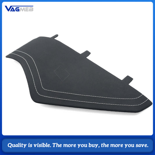 For Audi A6 C8 RS6 C8 custom leather Alcantara white stitch Dashboard cover plate with S RS emblem