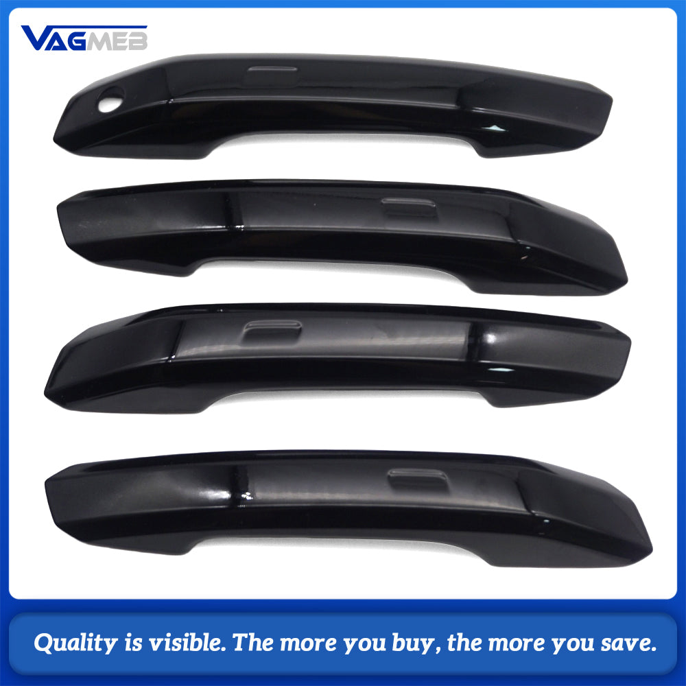 8WD837876/8WD837875/8WD839875 For Audi A4L B9 Exterior Door Handle Cover, Black Painted, FrontRear LeftRight, For 2017-2025 Audi A4 A5 Q5L