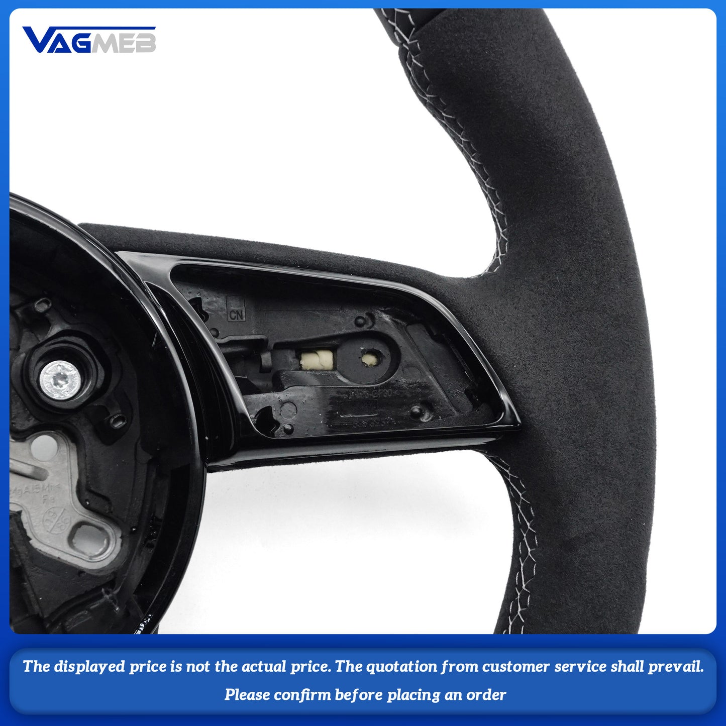 For Audi S RS sline logo A1 A3 8Y A4 B9 A5 B9 S3 S4 S5 RS3 RS4 RS5 Custom steering wheel without buttons and paddles