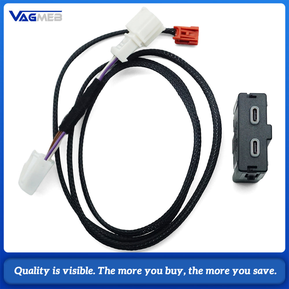 For VW Touareg Atlas Touran ID4 Caddy TER TAO Kodiaq ENEL USB External Interface 3G5 035 718 A 3G5035718A, Car Accessories