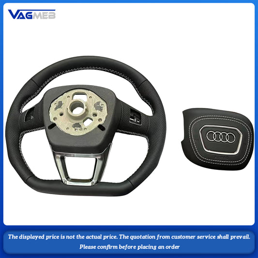 For Audi S LOGO Q5FY, semi-perforated steering wheel without buttons and paddles