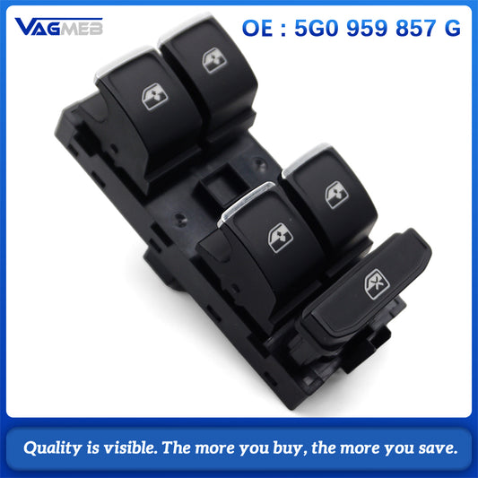 For VW Golf 7 MK7 Passat B8 Tiguan L Audi A1 Window Master Switch 5G0959857G - 4 Door Control Button