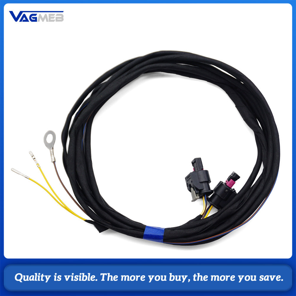 LED Light Up Badge Wiring Harness for Volkswagen Golf 8 R-Line, Plug and Play Logo Lamp Cable Kit