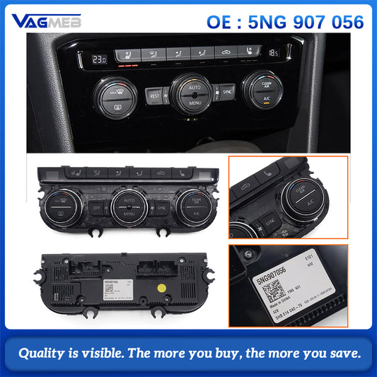Climate Control Panel OE 5NG907056 For VW Tiguan MK2 AD1 Dual Zone Air Conditioning Control Switch Unit