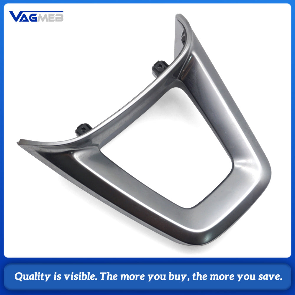 Silver Steering Wheel Logo for Audi Q5 Frame Decorative Buttons Automobile Upgrade