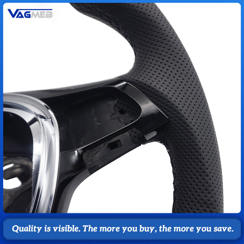 Carbon Fiber Semi Perforated Sports Steering Wheel,For VW GOLF 7 MK7 Transporter T6