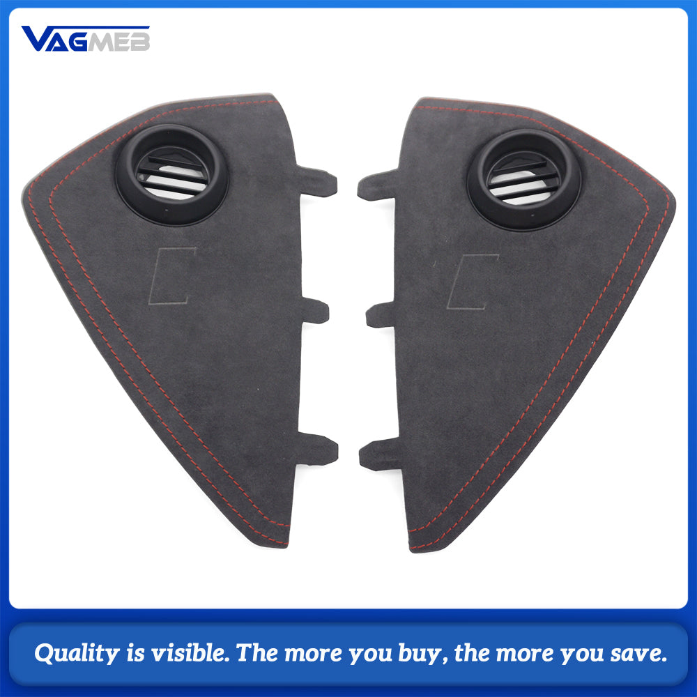 For Audi S3 8Y Alcantara Red Stitching Dashboard Cover S3 Logo