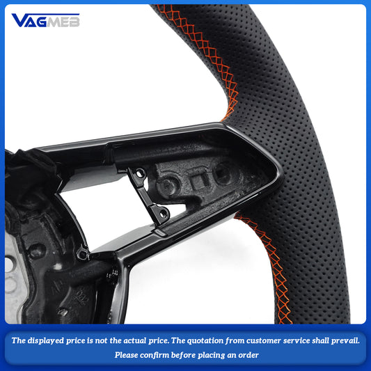 Real Carbon Fiber Alcantara Steering Wheel For Audi R8 TTS TT RS MK3 High Quality Custom Style
