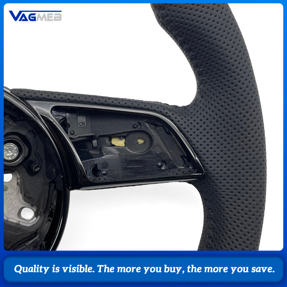 For Audi A4 B9 Punching Multicolor line steering wheel with heating