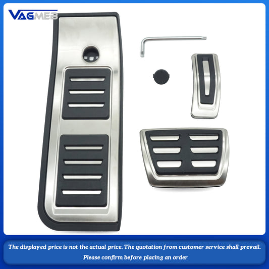 For Audi Q5 FY A6C8 LHD No Drilling AT Car Accelerator Fuel Gas Brake Foot Footrest Dead Pedal Pad Kit Set