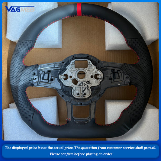 For VW Passat Tiguan Golf 7 7.5 Mk7  polo RGTI 7th generation sports Steering Wheel DSG Perforated Leather