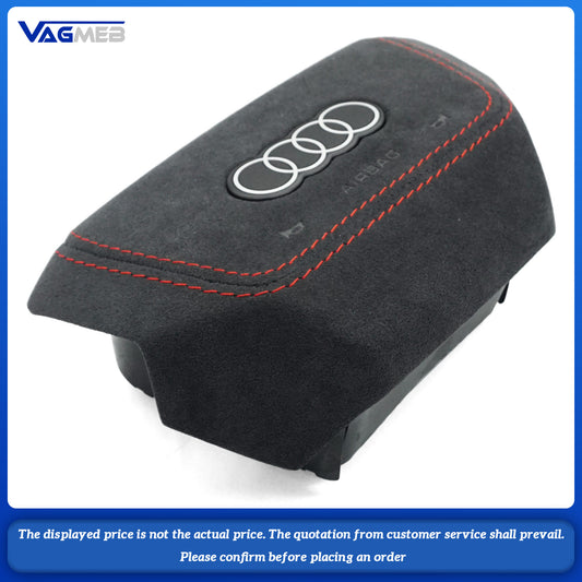 Steering wheel airbag cover multifunction steering wheel For Audi Q4 Woolen striped fabric