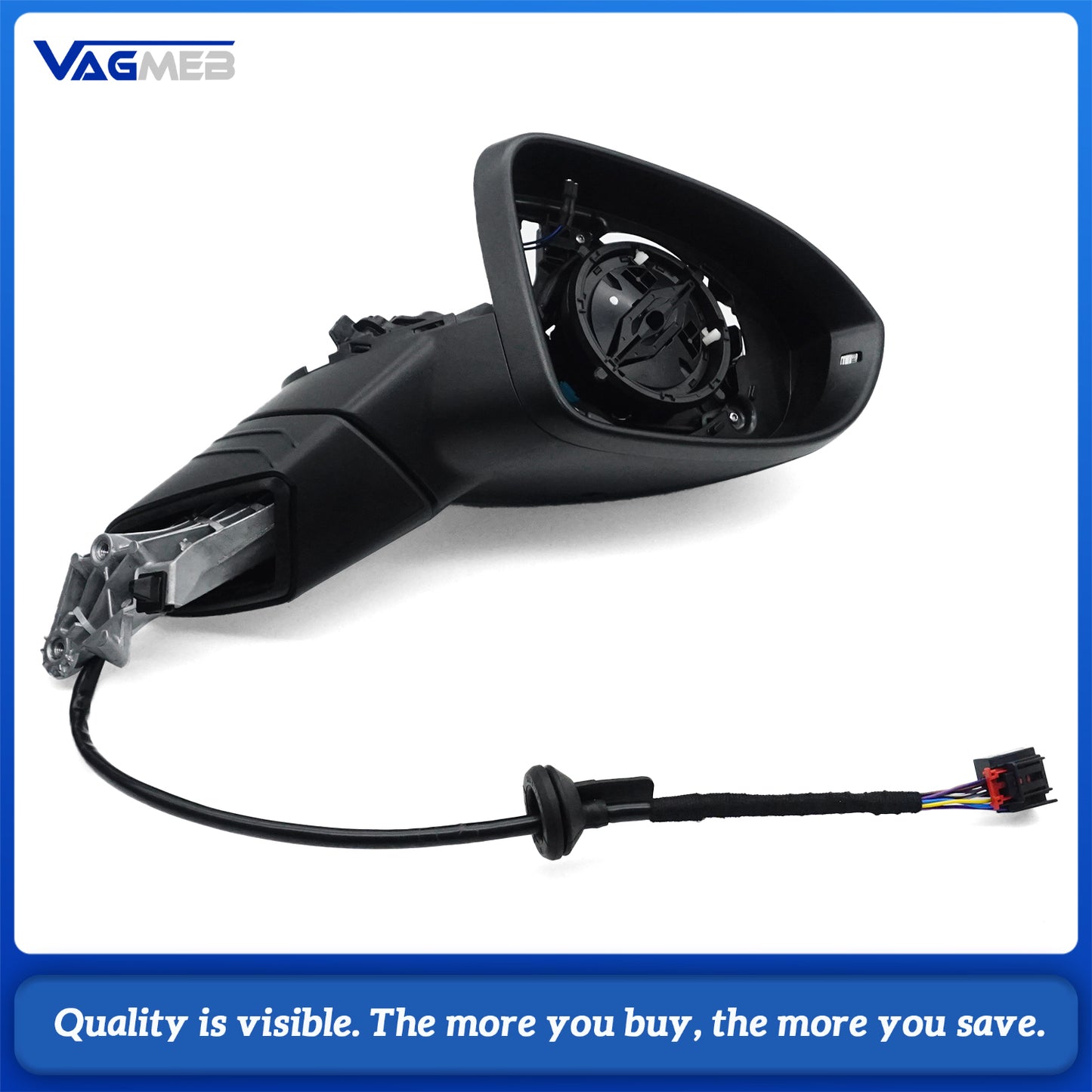 Electric Folding Mirror Upgrade Kit For VW Golf MK8 (With GTI floor lighting that has memory function)