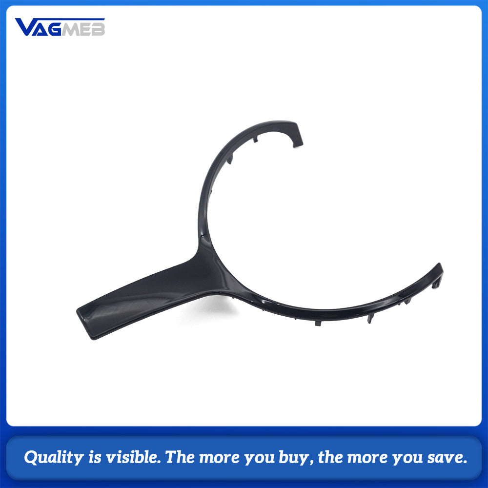 Steering wheel trim strips available in a variety of styles for BMW F-series steering wheels