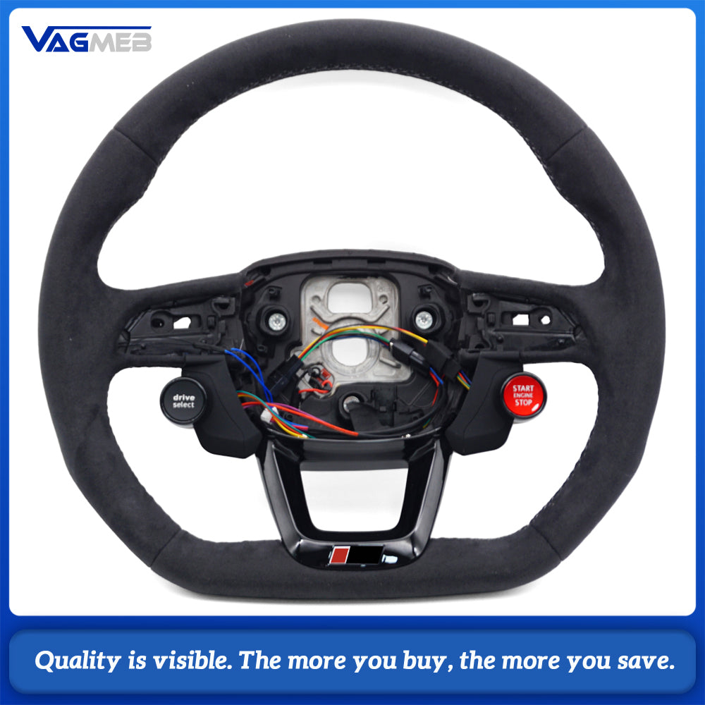 Suitable for Audi Q5 FY RS LOGO multifunctional steering wheel With heating function and R8 button