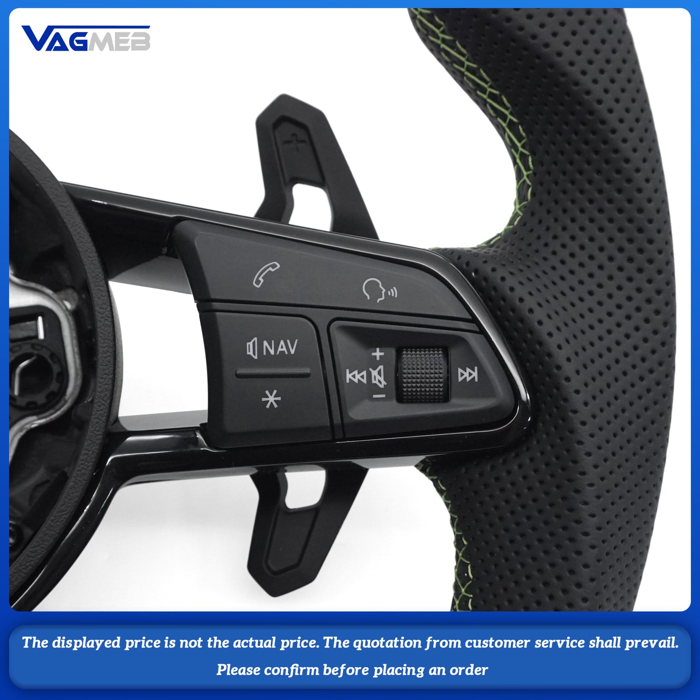 Steering Wheel For Audi R8 TT Ttrs A3 A4 A5 A7 A6 A6l S3 S4 S5 Rs3 Rs4 Rs5 Q3 Q5 Q7 Q8