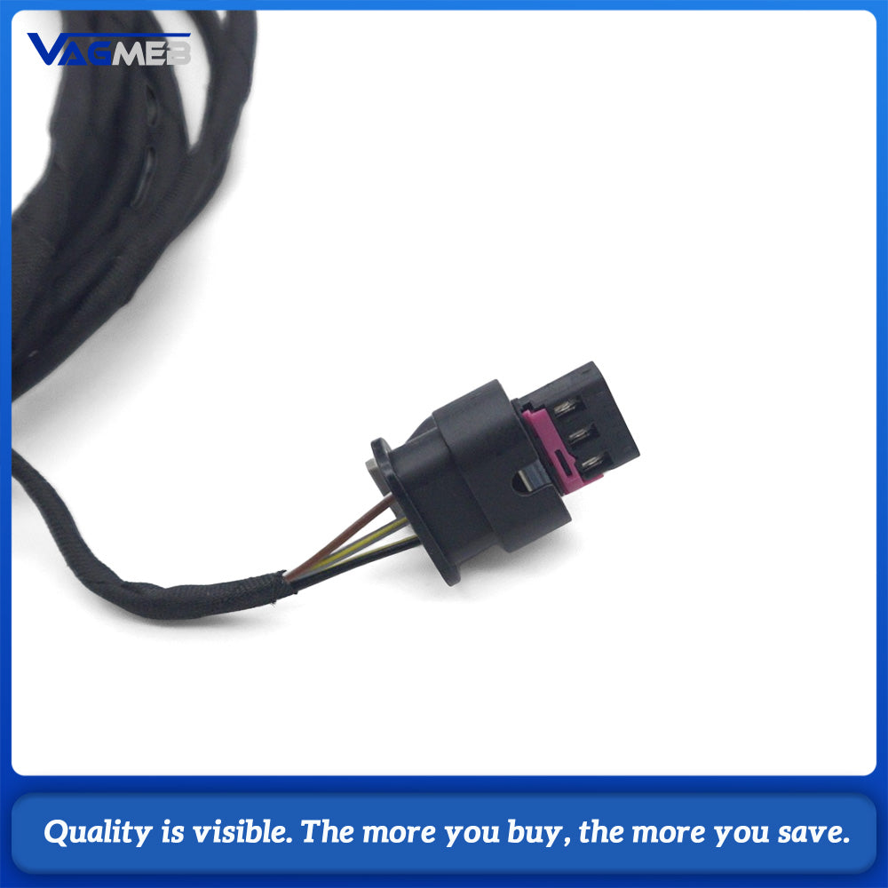 Front Bumper PDC Parking Distance Sensor Wiring Harness 8K0971095A Fit Audi A4 B8 S4 A5 Q5 2008-2015 Plug And Play Ultrasonic Radar Wire Loom Auto Parking Aid Repair Replacement Spare Parts