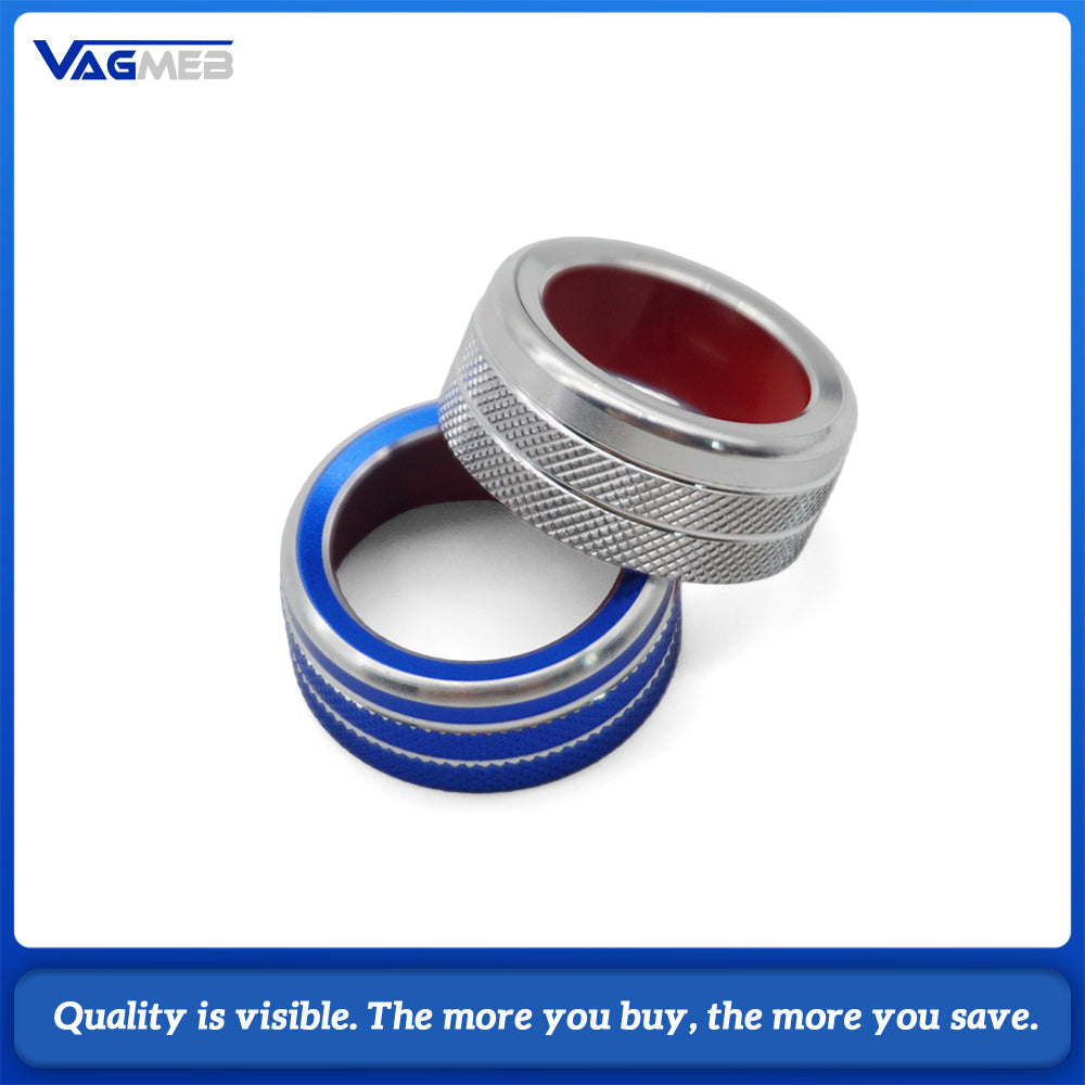 Car Rearview Mirror Adjustment Knob Decoration Ring Metal Trim Cover For VW Volkswagen Golf Mk7 Polo 2015-2019 Switch T Interior