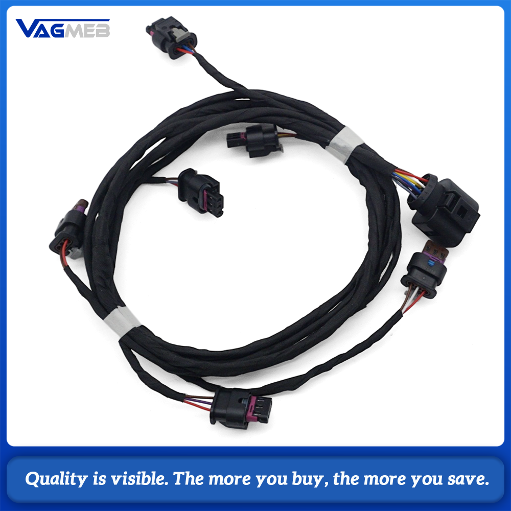 Car Front Rear PDC Parking Radar Wiring Harness Cable Kit 0K to 12K PLA Upgrade Harness For Volkswagen Golf 7 MK7 Parking Assist Retrofit