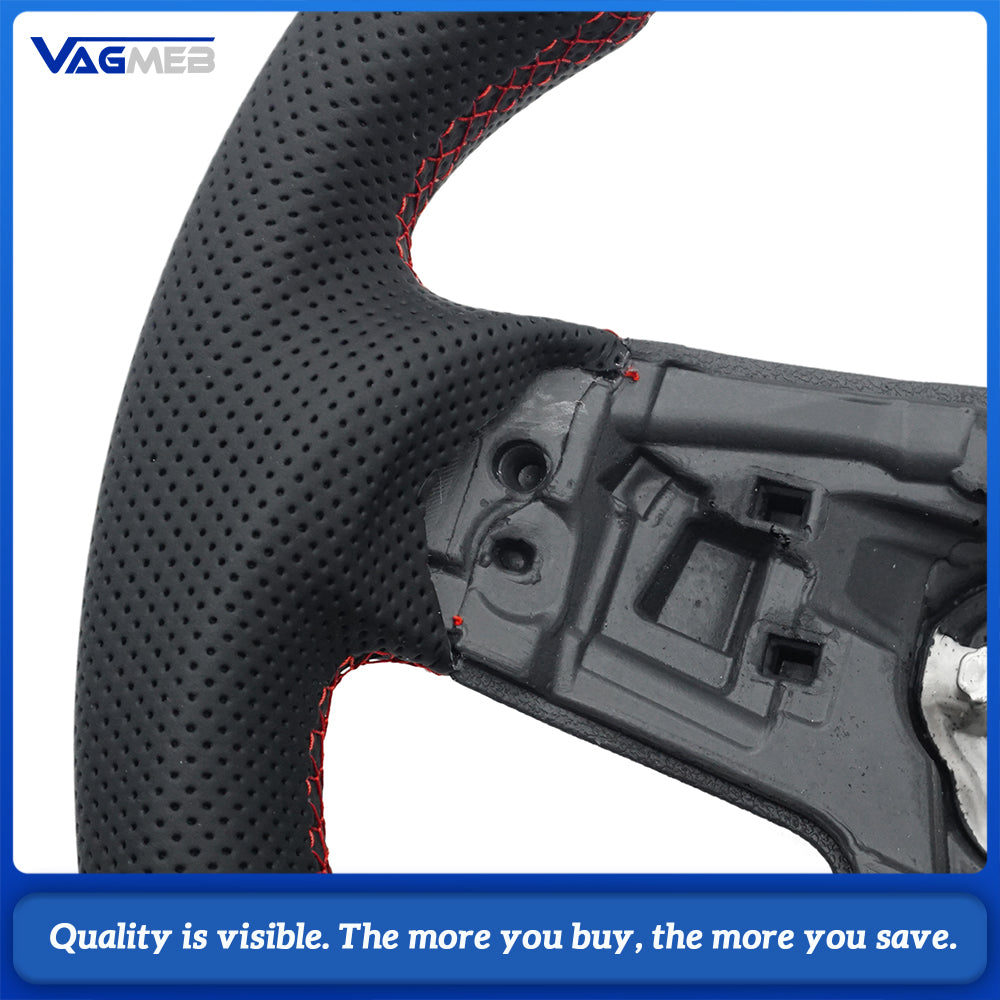 Leather steering wheel suitable for VW Golf MK7 7.5 GTI GTD GTE R Polo GTI Tiguan MK2 Passat B8 Sport steering wheel