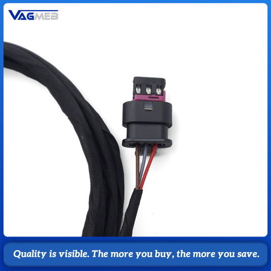 Front Bumper PDC Parking Sensor Wiring Harness OE 5G0971095N, Fit for VW Golf MK5, 4 Parking Distance Control Sensor Cable, Direct Replacement