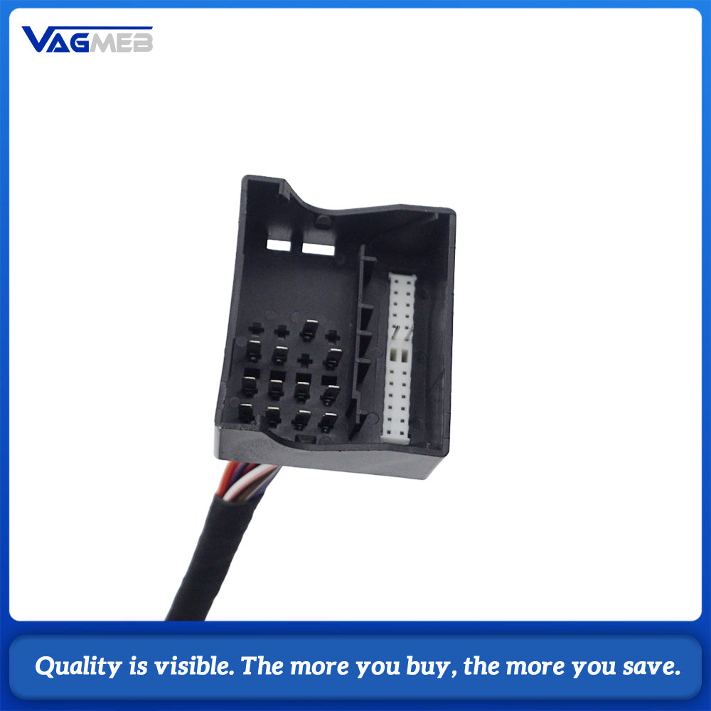 PQ to MQB Car Radio Adapter Wiring Harness, MIB Head Unit Conversion Cable Plug & Play for Volkswagen PQ Platform Upgrade MQB Multimedia Host