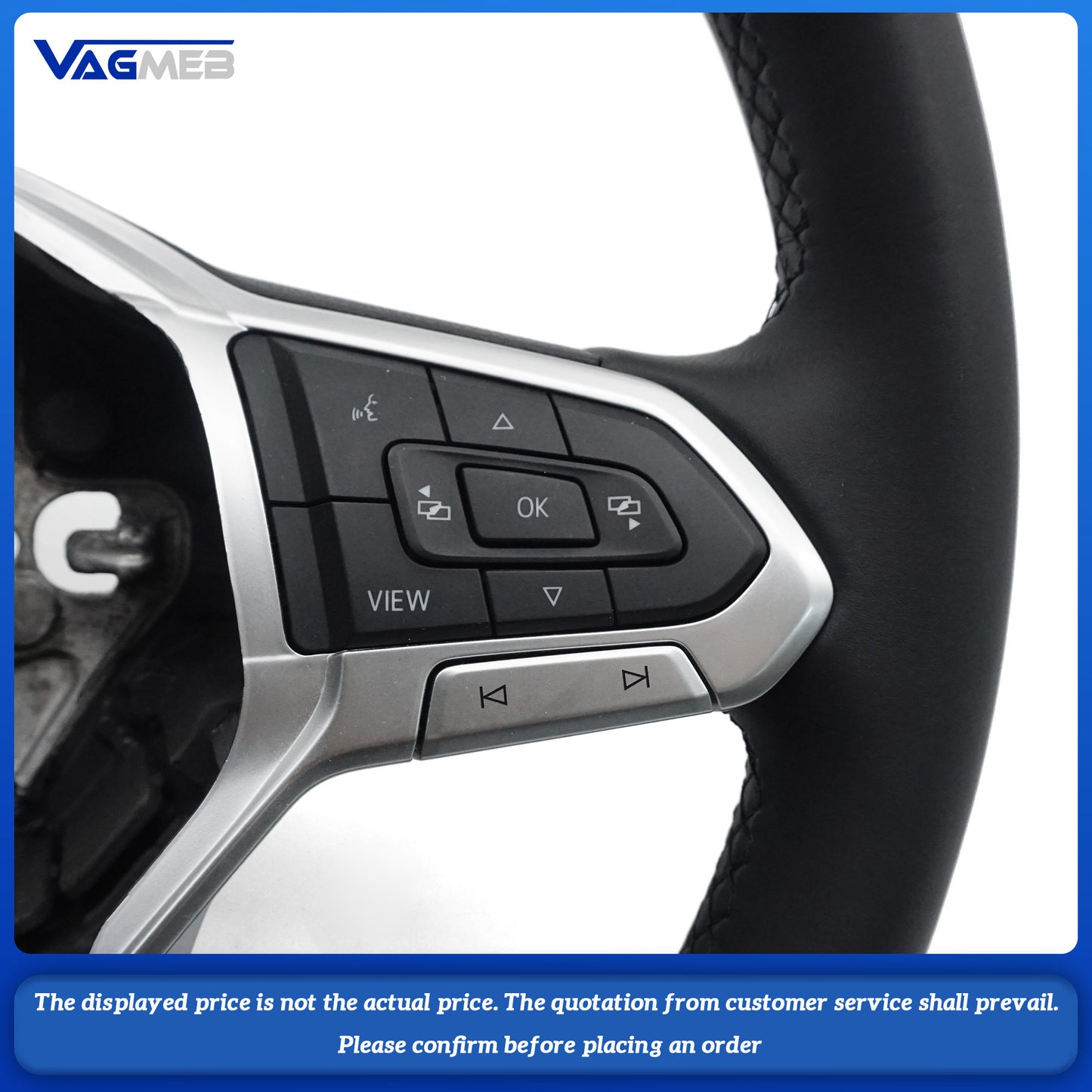 Multivan Multifunction Steering Wheel Leather Steering Wheel Multifunction Perforated FOR VW T6.1