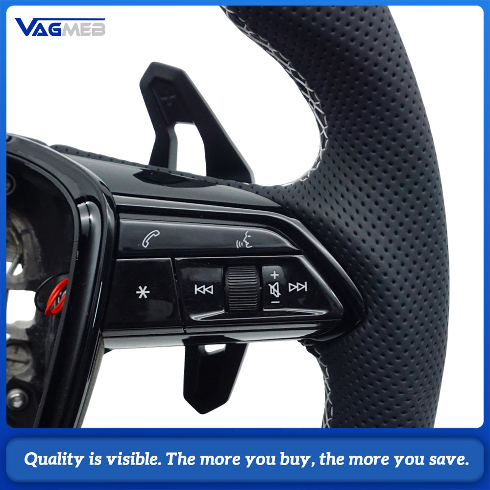Blackened steering wheel suitable for Audi A6 C8 A7 steering wheel