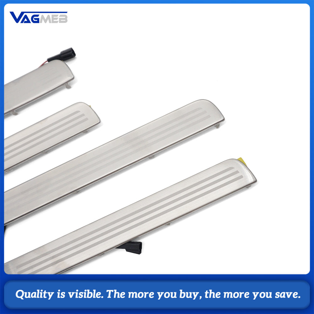 Car LED Door Sill Welcome Light Illuminated Scuff Plate Lamp Replacement Part 35D947415 35D947416 35D947417 35D947418 For VW CC
