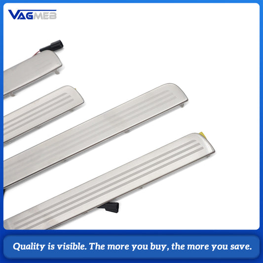 Car LED Door Sill Welcome Light Illuminated Scuff Plate Lamp Replacement Part 35D947415 35D947416 35D947417 35D947418 For VW CC