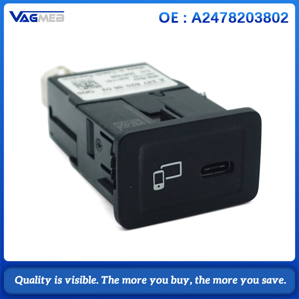 A2478203802 High Quality USB Interface USB Plug SD Card Reader Type-C Model For Mercedes Benz A GLA B GLB OEM 2478203802
