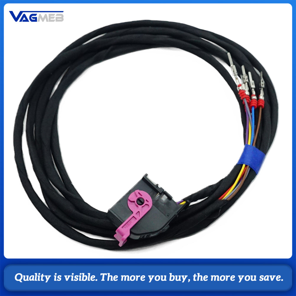 For VW Tiguan MK2 AD1 8K PDC OPS Parking Sensor Wiring Harness Cable Loom Upgrade Kit Front Rear Bumper Wire For VW Park Pilot Retrofit