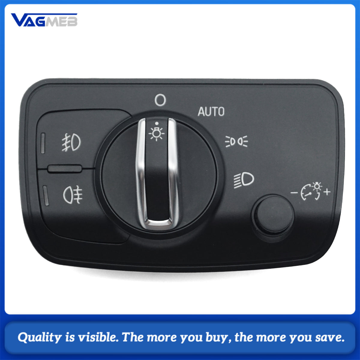 estilo de coche interruptor de Control de faros perilla lámpara de cabeza para Audi A3 Cabriolet Sportback TT S3 8V 8V0 941 531 AE