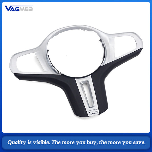 Steering Wheel Button Surround Trim Silver‑Black Low‑Spec Base Version Without Heating Hole For BMW G‑Chassis G20 G28 G30 G38 G01