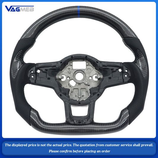 For VW Golf MK 6 7 7.5 GTI GTD GTE R Polo Customm carbon fiber RLine sports steering wheel