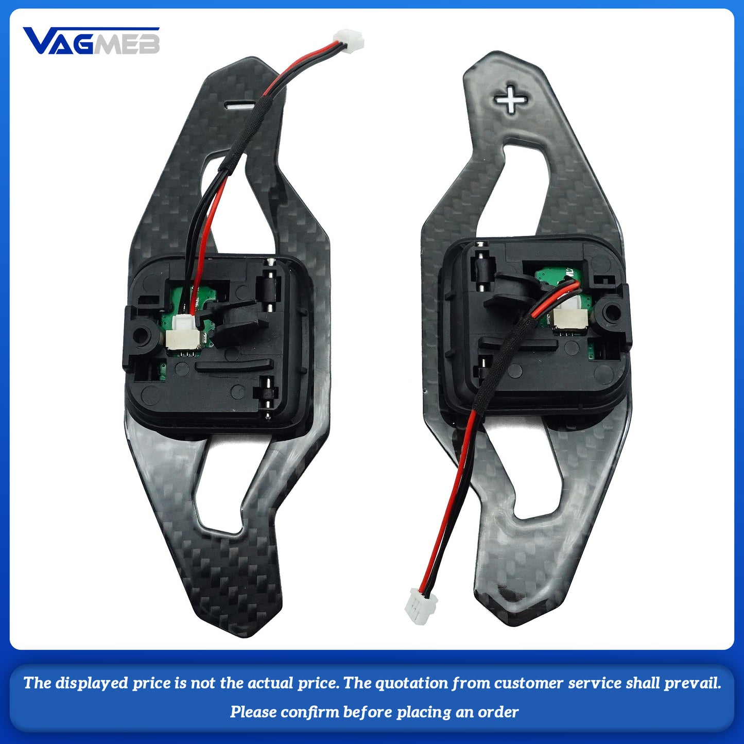 For Audi A4B9 multifunctional steering wheel carbon fiber with paddle replacement