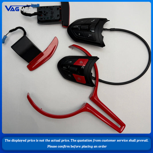 M power red Steering Wheel Covers Car Carbon Fiber M sport Steering Wheel Trim for BMW M2 F87 M3 F80 M4 F82 M5 F10 M6 F06