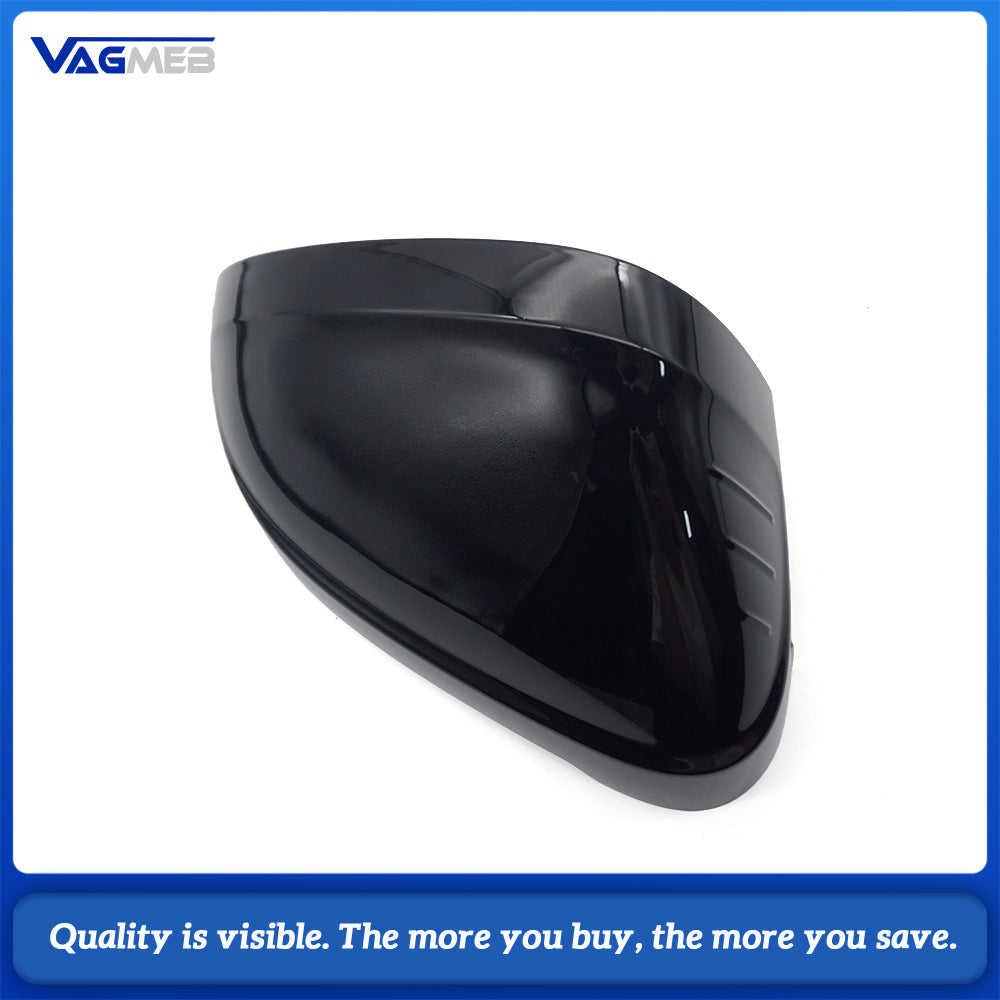 For Audi A4 B9 Black Mirror Shell For Lane Change Assist System Replacement Mirror Cover