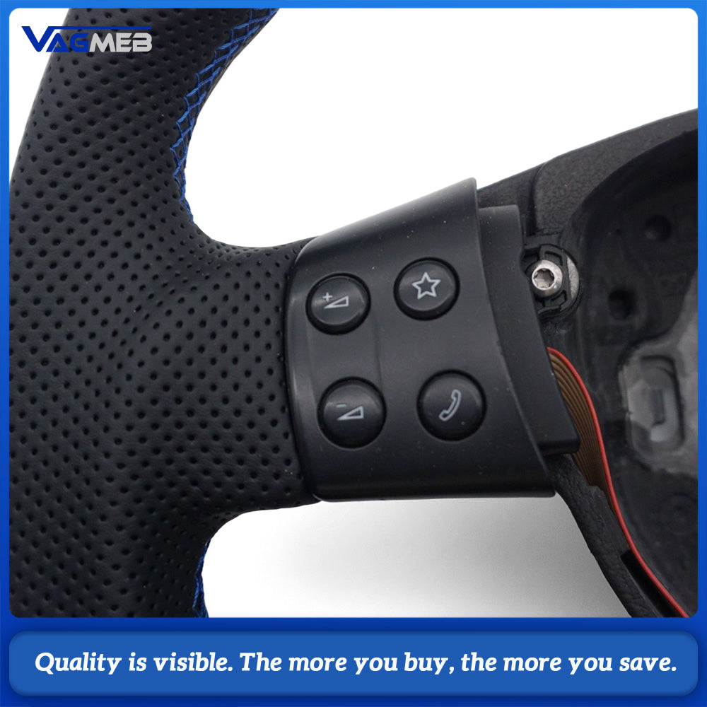 For VW  Golf MK5 Real Carbon Fiber Steering Wheel With Leather