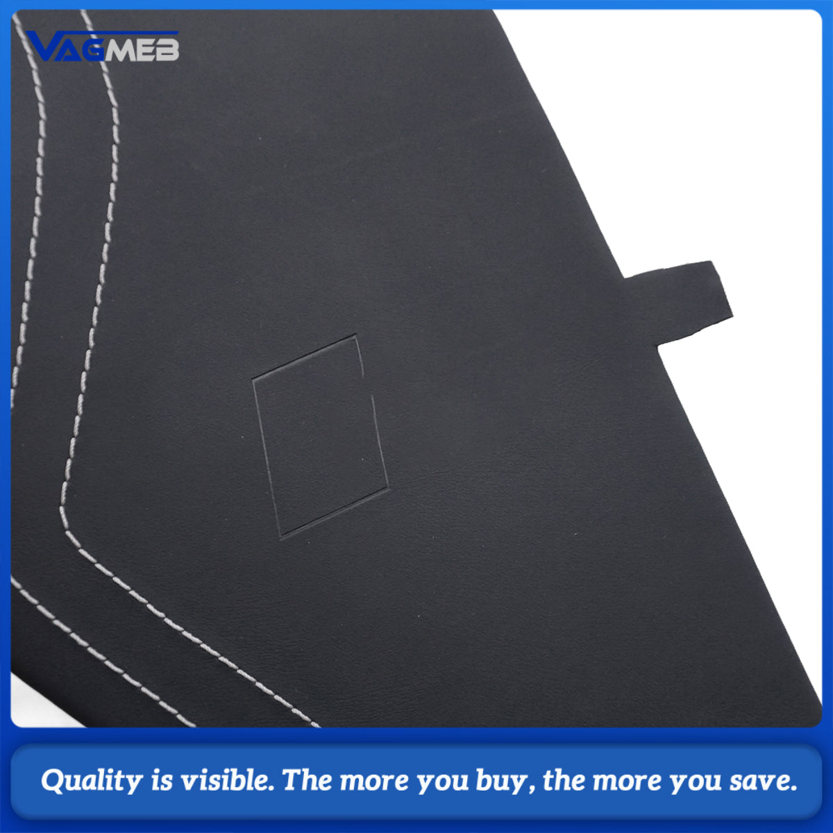 For Audi A6 C8 RS6 C8 custom leather Alcantara white stitch Dashboard cover plate with S RS emblem