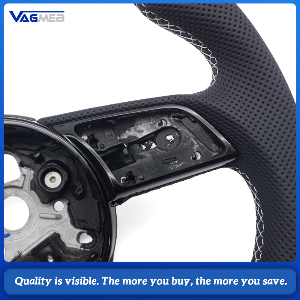 Sports Style Car Steering Wheel Suitable For Audi A4 B9  Leather Steering Wheel Car Accessories